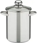GSW Spargel- und Spaghettitopf 16 cm mit Glasdeckel, 643160, Edelstahl rostfrei, ca.