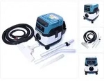 Makita DVC860LZ, Trocken&Nass, Schwarz, Blau, Grau, L, Drehregler, 8 l, 6 l -