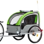 FISCHER Kinder-Fahrradanh&auml;nger Komfort - Gr&uuml;n