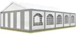 TOOLPORT Hochwertiges Partyzelt 5x10 m Pavillon Zelt ca. PE Plane 450 N Gartenzelt
