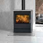 Fireplace R2541, Fireplace R&ouml;nky Dauerbrandofen Stahl Gussgrau | Speckstein,