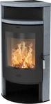 Fireplace R2871, Fireplace Samba Eckkaminofen Stahl Schwarz Speckstein,