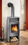 JUSTUS 7624 22, Justus Island Aqua II Wasserf&uuml;hrender Kaminofen Stahl Gussgrau /