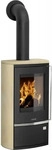 JUSTUS 4800 42, Justus Reno R Kaminofen Stahl Schwarz / Sandstein Beige,