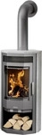 JUSTUS 6527 22, Justus Usedom 7 Kaminofen Stahl Gussgrau / Speckstein Grau,