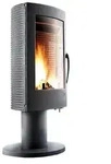 Wamsler Guss-Kaminofen 360&deg; Drehfu&szlig; | Nizza | 10 kW - Schwarz