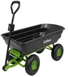 Gartenwagen kippbar 300 kg Transportwagen mit Luftreifen Kunststoffwanne Handwagen