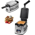 Syntrox Germany Waffeleisen Belgische Waffeln rotierend Digital 800W Edelstahl -