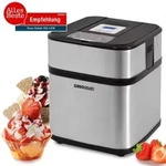 Syntrox Germany Edelstahl Eismaschine Digital mit Timer 12W silber - Silber