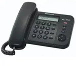 Panasonic KX-TS560EX1B, Analoges Telefon, Kabelgebundenes Mobilteil, 50 Eintragungen,