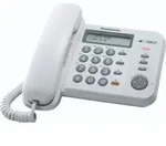 Panasonic KX-TS580EX1 Wei&szlig;es Festnetztelefon mit LCD-Display und Anrufer-ID - Wei&szlig;