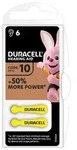 Duracell H&ouml;rger&auml;tebatterien 10, Einwegbatterie, Zink-Luft, 1,45 V, 6...