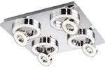 JUST LIGHT LED-Deckenleuchte 14522-17 chrom, 23,6W, 2280lm, 3000K - Silber