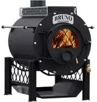 Bruno&reg; Werkstattofen Romantik schwarz 15 kW Stahl A - Schwarz