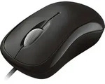 Microsoft P58-00057, Optisch, USB Typ-A, 800 DPI, Schwarz - Schwarz