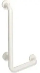HEWI Winkelgriff Ser 801, d:33, AM:600mm, W:300mm reinwei&szlig;