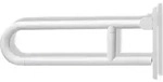 HEWI St&uuml;tzklappgriff drehb. Ser 801, L:700mm, Stahlkern reinwei&szlig; - Wei&szlig;