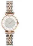 Emporio Armani 2 ZEIGER AR1926 Damenarmbanduhr Design Highlight - Silber