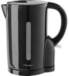 Bestron Wasserkocher mit Kochstopp-Automatik, 1,7 Liter, 2200 Watt, Schwarz - Schwarz