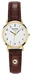 Bruno S&ouml;hnle 17-33045-921 Damen-Armbanduhr, Gold-Geh&auml;use, Leder-Armband