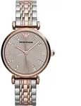 Armani Damen Armbanduhr ty567390 Silber - Braun