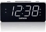Lenco CR-18 White - FM-Radiowecker mit gro&szlig;em 1,8" Display - wei&szlig;e LED ́s - 2
