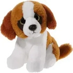 Heunec Pl&uuml;sch Stofftier St. Bernard Hund 14cm Spielzeug - Braun/Wei&szlig;