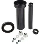 HAAS Wand-WC-Anschlussgarnitur DN 90/110 - Schwarz