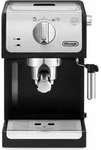 DeLonghi ECP 33.21.BK Siebtr&auml;ger Espressomaschine, Farbe: Schwarz - Schwarz/Silber