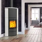 Fireplace Adelaide Eckkaminofen Stahl Schwarz | Keramik Mattwei&szlig;
