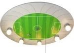 Niermann Leuchten Deckenleuchte Fussball-Stadion - Ma&szlig;e: 71 cm x 53 cm x 7 cm -