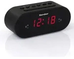 Karcher UR 1030 Uhrenradio (PLL-Radio, dimmbares Display, Dual-Alarm) schwarz -