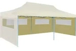 vidaXL Pop-Up-Partyzelt Faltbar Creme 3&times;6 m