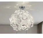 Deckenleuchte LEAVY wei&szlig; &Oslash; 38cm - Silber