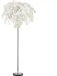 stehleuchte Leavy 180 x 70 cm Stahl verchromt/wei&szlig; - Wei&szlig;