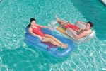Bestway&reg; Luftliege Summer ColorsTM mit R&uuml;ckenlehne 161 x 84 cm, sortiert - Blau