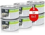 6x 200g FLAMBIOL&reg; Firegel Brennpaste zum Warmhalten von Speisen
