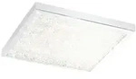 LED Deckenleuchte 440X440 CHROM/KLAR'CARDITO' - Transparent