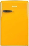 Amica KS15613Y, Amica KS 15613 Y, K&uuml;hlschrank mit Gefrierfach im Retro Design, 85 cm