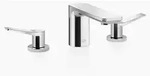 Dornbracht 20713845-00 WT-3-Lochbatt. m.Ablgarn. Lisse - Silber