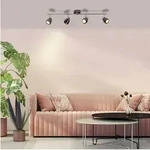 Brilliant Milano, GU10, IP20, schwenkbar, chrom - Schwarz