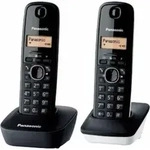 Kabelloses Telefon Panasonic Corp. KX-TG1612SP1 Wei&szlig; Schwarz (2 Pcs) - Schwarz