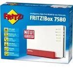 FRITZ! Box 7580, Wi-Fi 5 (802.11ac), Dual-Band (2,4 GHz/5 GHz), Ethernet/LAN, ADSL,