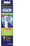 Braun Oral-B CrossAction Ersatz-Aufsteckb&uuml;rsten 4 St&uuml;ck - Blau/Wei&szlig;
