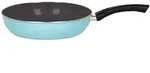Riess Kristallblau 0057-37 Bratpfanne, 28 cm max. Durchmesser, emailliert,