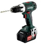 Metabo BS18 V Li Akku Bohrschrauber mit 2 x 4,0 Ah LiIon Akkus und Ladeger&auml;t -
