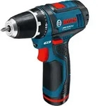 Bosch GSR 10,8-2-LI Professional, Lithium-Ion (Li-Ion), 10.8 V, 2.0 Ah, 169 mm,...