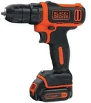 Black & Decker BDCDD12KB Akku-Bohrschrauber 10,8V i.K. - Schwarz/Orange