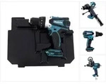 Makita DHP 458 ZE Akku Schlagbohrschrauber 18V 91Nm + Einlage f&uuml;r Makpac