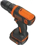 Black & Decker BDCDD12-QW, Handbohrmaschine, Ohne Schl&uuml;ssel, Schwarz, Orange, 1 cm,